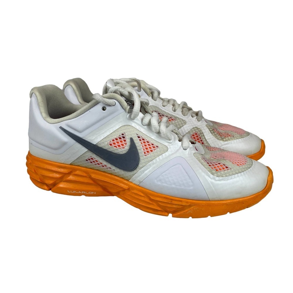 Nike Lunar Victory Hyperfuse Women's  Size 6 Training Shoes White ORANGE 429787 - Picture 1 of 7